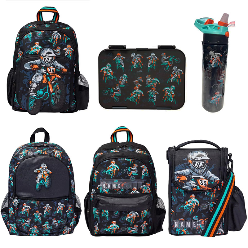 Hydration Pack Outdoor - オーストラリアの学生向け、子供用バックパック、二層式ランチバッグ、ランチボックス、水筒、カジュアルバックパック、学校ギフト