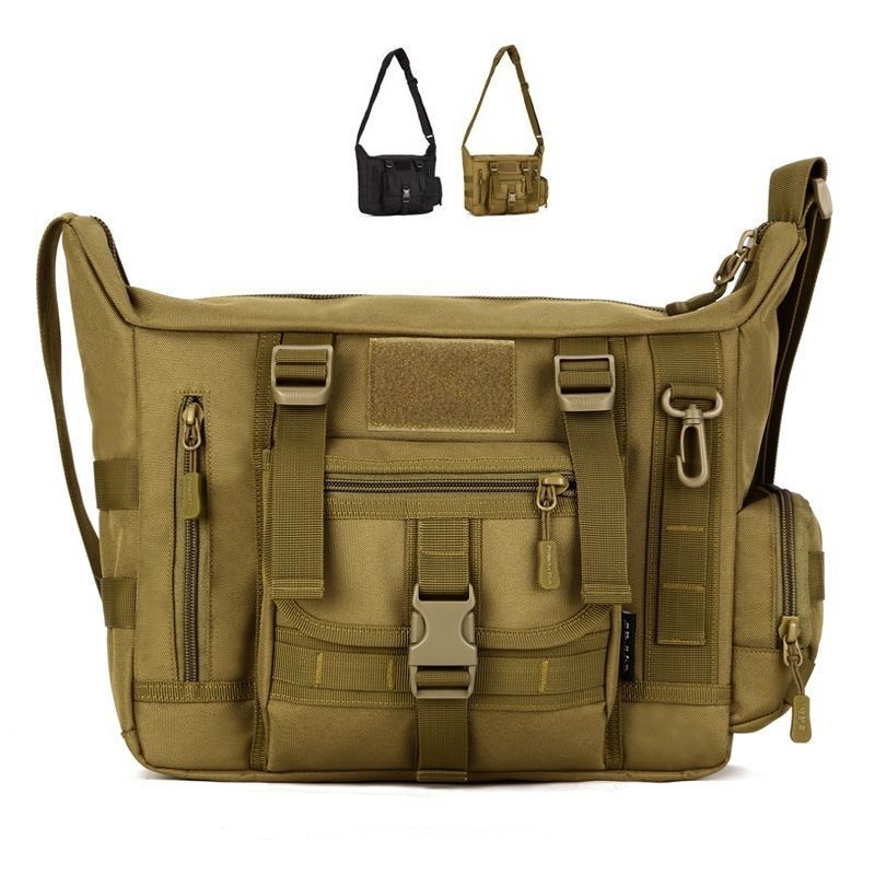 Urban Backpack Tactical - 14 インチのラップトップショルダーバッグ男性スポーツバッグ男軍事戦術シングルバックパックメンズ A4 ドキュメントモールメッセンジャーショルダーバッグ