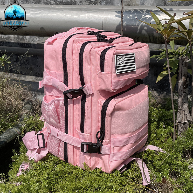Urban Backpack Tactical - 25L/45L 3P 戦術的なバックパック男性女性ピンク屋外キャンプ狩猟アクセサリー軍事陸軍モールリュックサックアサルトバッグ