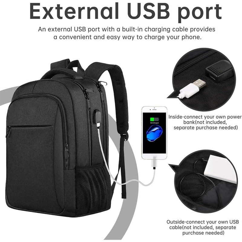 大型トラベルラップトップバックパック、ビジネス盗難防止スリム - Travel Backpack Anti Theft のレビューと価格