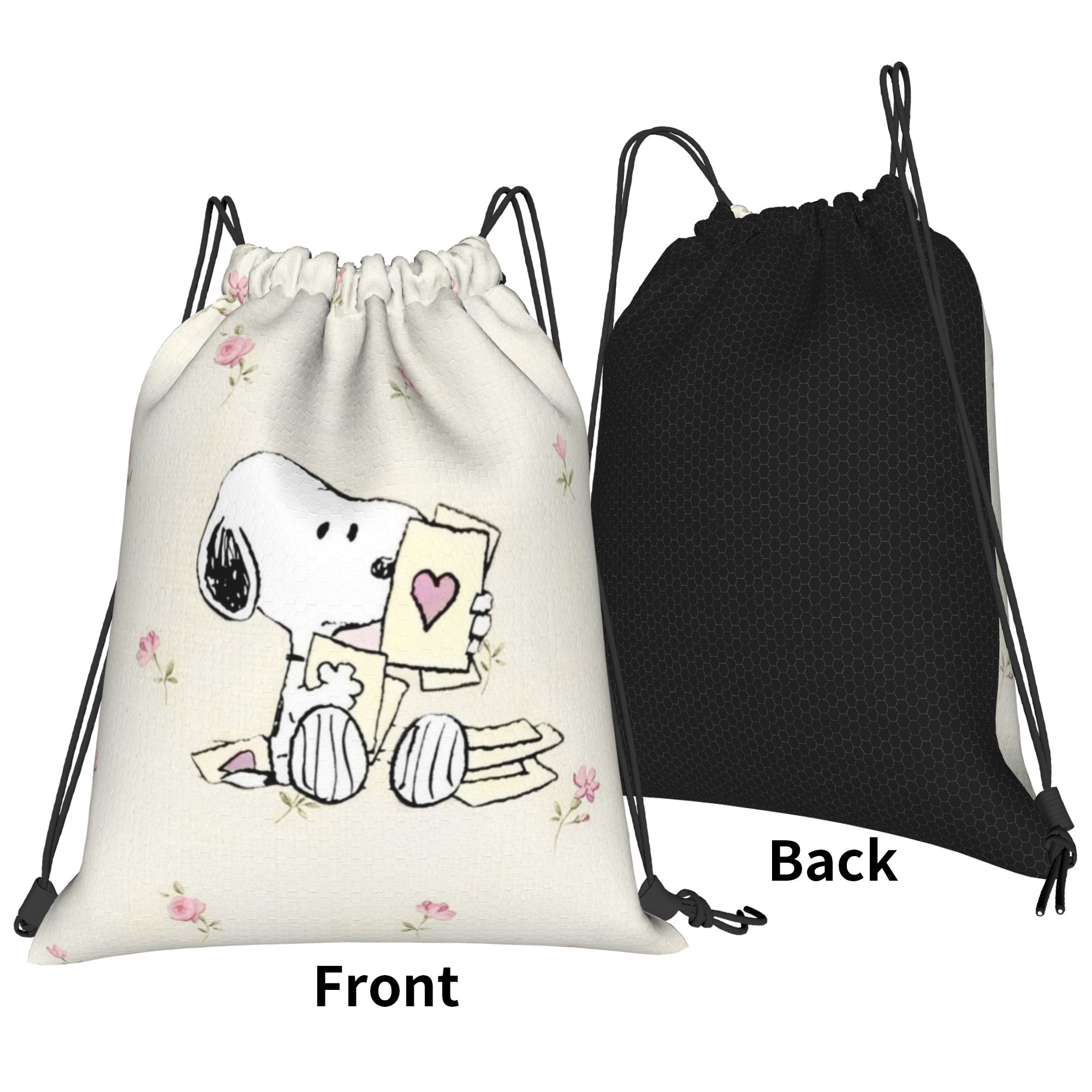 S-Snoopys Loving Gesture バックパッ - Drawstring Gym Bag のレビューと価格