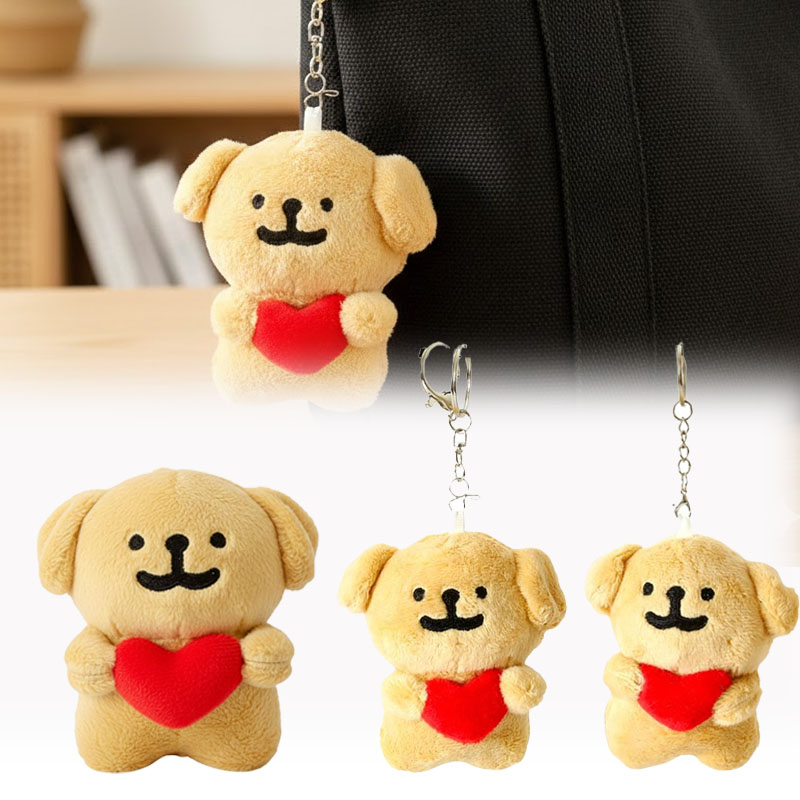 1-10 個のハート型犬ぬいぐるみキーホルダーかわいい子犬ぬ - Mini Backpack Purse のレビューと価格