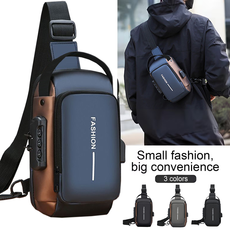 カジュアル防水盗難防止スリングバッグ、耐久性のあるメンズチェ - Hiking Backpack Waterproof のレビューと価格