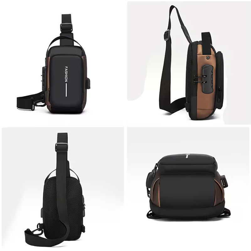 カジュアル防水盗難防止スリングバッグ、耐久性のあるメンズチェ - Hiking Backpack Waterproof のレビューと価格