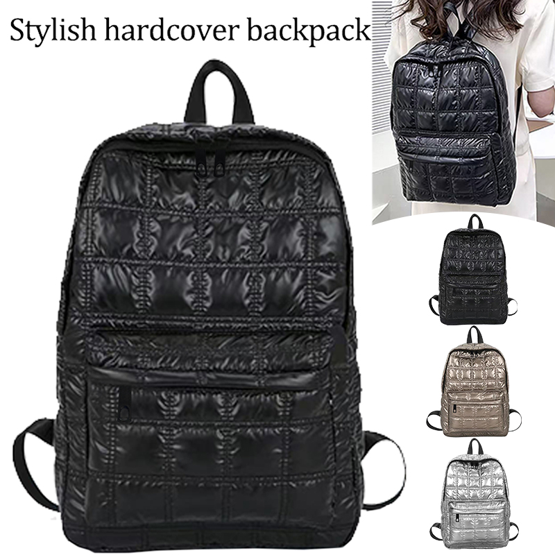 トレンディでスタイリッシュな光沢のあるバックパック、マルチカ - Canvas Backpack Casual のレビューと価格