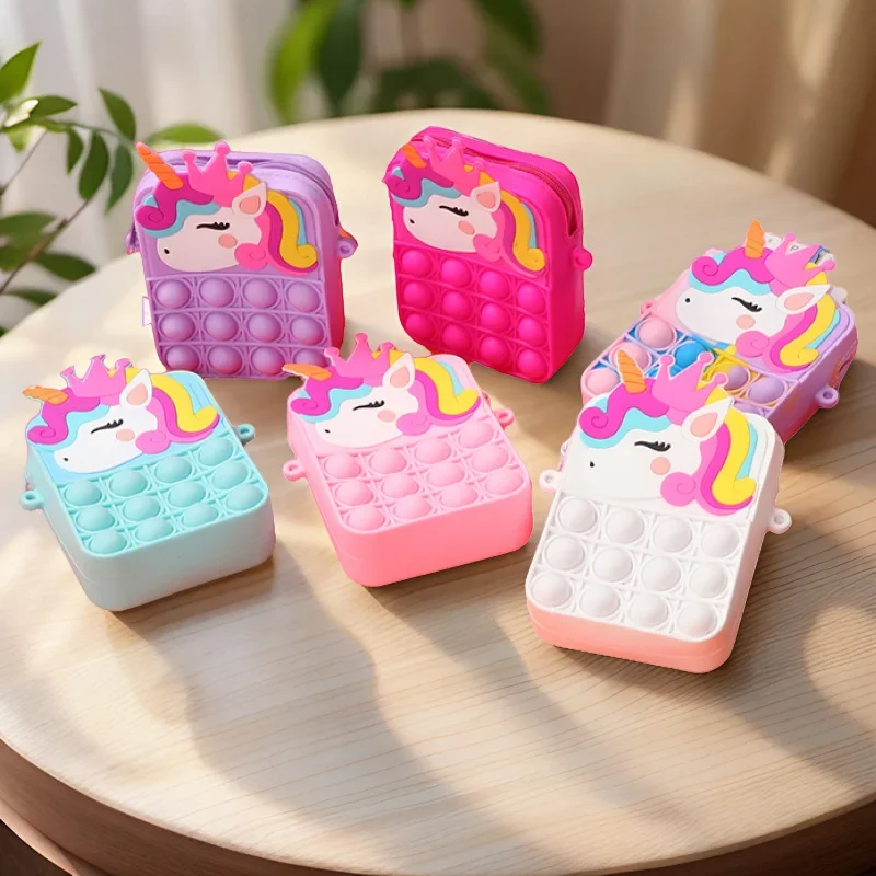 魔法の色が変わるユニコーン小銭入れ - 女の子用レインボーシ - Mini Backpack Purse のレビューと価格