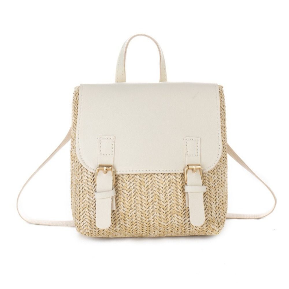 多用途バッグ PU レザーわらバックパックレトロデザインエレ - Leather Backpack Vintage のレビューと価格