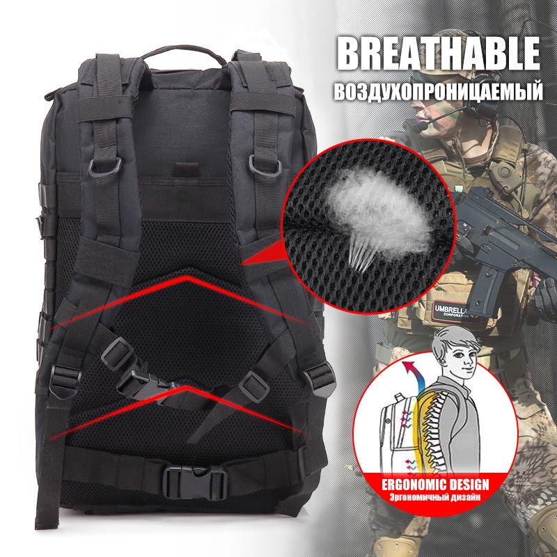 AA 60L 陸軍軍事戦術バックパックメンズ旅行大容量リュッ - Urban Backpack Tactical のレビューと価格