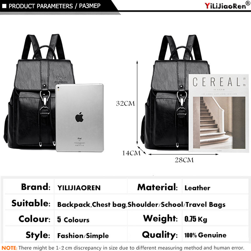 抗盗難バックパック女性のショルダーバッグ有名なブランドレザー - Travel Backpack Anti Theft のレビューと価格