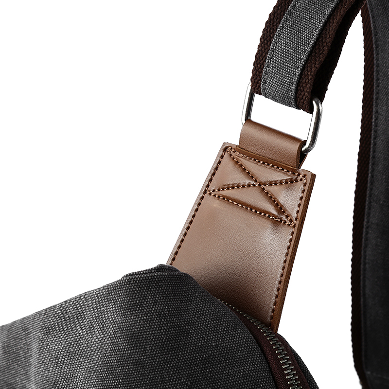 MTE ELAN 大容量レトロキャンバススリングバッグ男性革 - Sling Backpack Shoulder のレビューと価格