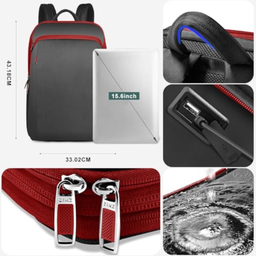 スリムで拡張可能な 15 15.6 16 インチのラップトッ - Laptop Backpack 15.6 のレビューと価格