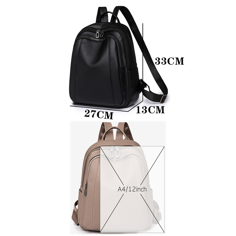 高品質の革のバックパック女性の大容量バックパック財布女性ヴィ - Mini Backpack Purse のレビューと価格