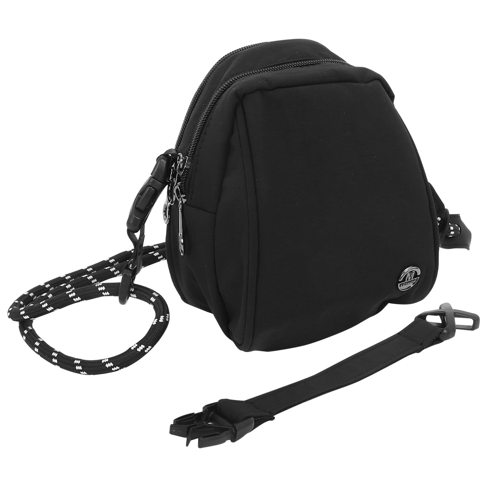 軽量ブラックシェルバッグ クロスボディショルダーポーチ ユニ - Mini Backpack Purse のレビューと価格