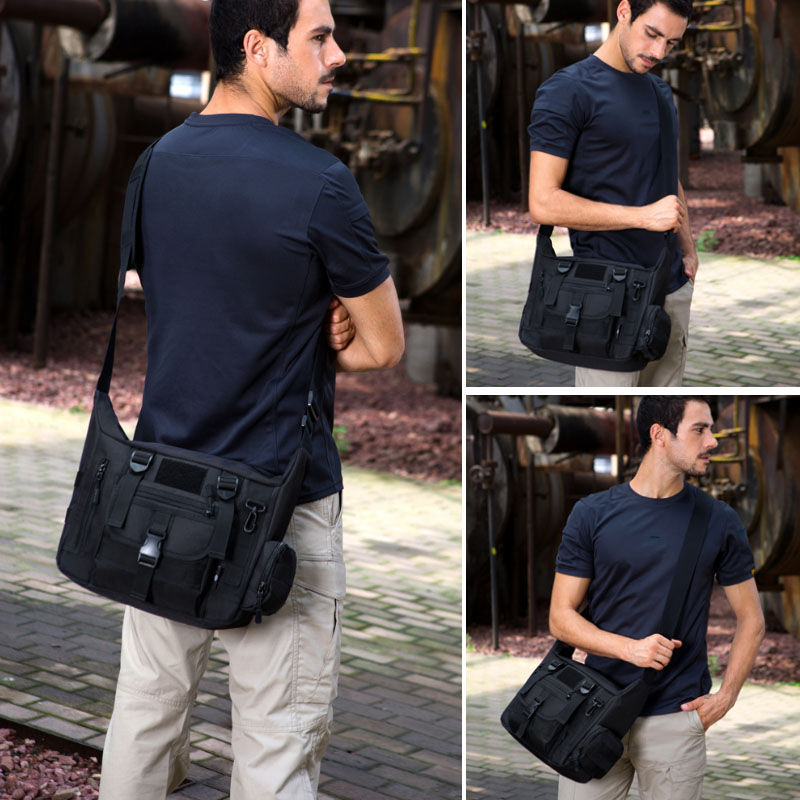 14 インチのラップトップショルダーバッグ男性スポーツバッグ - Urban Backpack Tactical のレビューと価格