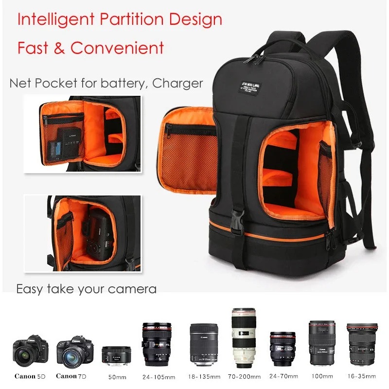 防水ビデオカメラバックパック、反射ストライプ付き、耐衝撃性ソ - Laptop Backpack 15.6 のレビューと価格