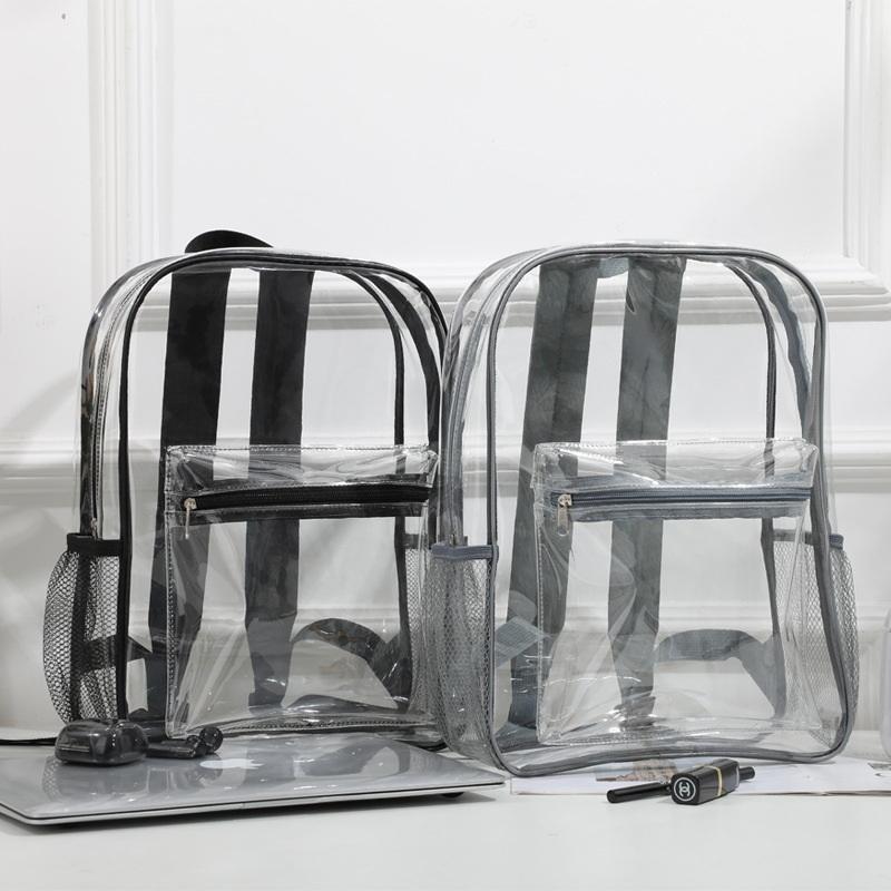 透明 PVC アウトドアスポーツフィットネスナップサックカジ - Canvas Backpack Casual のレビューと価格