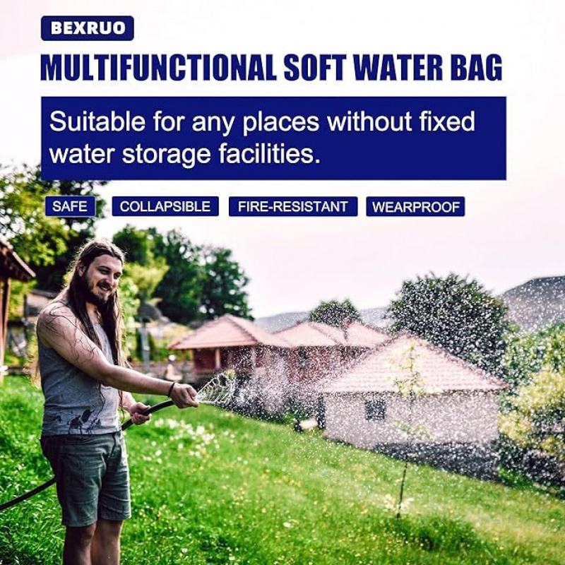 PVC水貯蔵バッグ新しいソフト水タンク水貯蔵容器屋外ポータブ - Hydration Pack Outdoor のレビューと価格