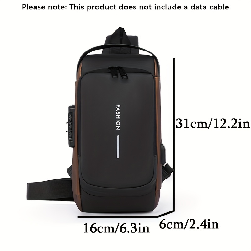 男性用防水盗難防止バックパック、USB充電スリングクロスボデ - Travel Backpack Anti Theft のレビューと価格